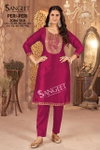 Peri Peri By Sangeet Zoba Silk Ladies Kurti With Bottom Wholesale Market In Surat
